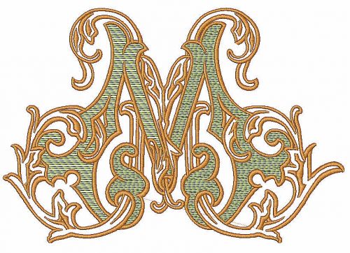 Vintage Monogram M